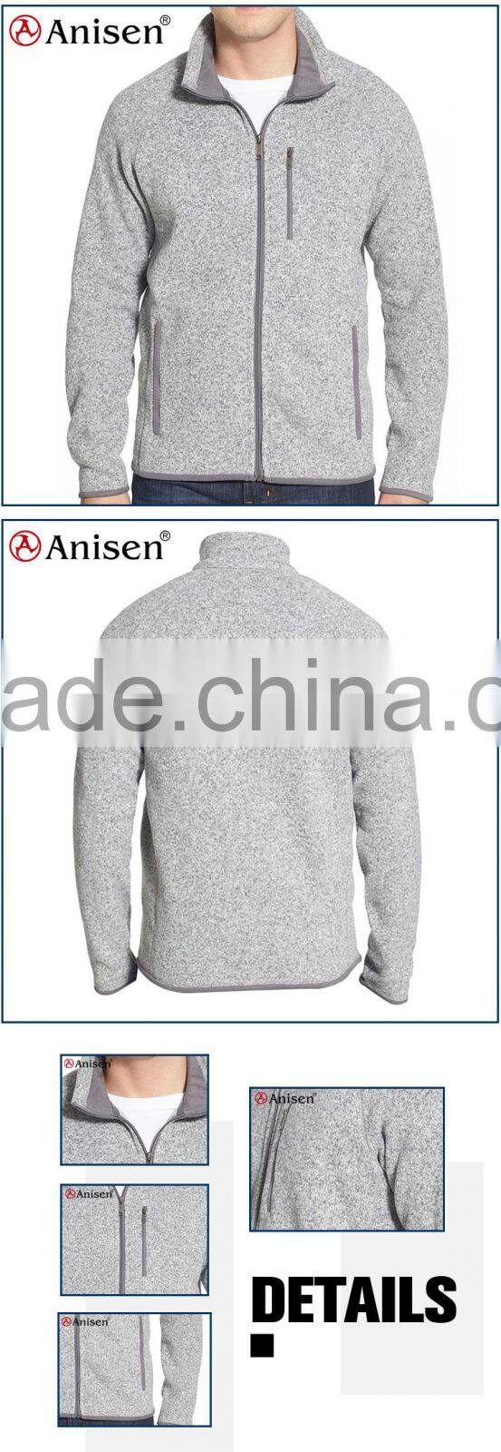 china manufacturer grey knitted sweater men coats