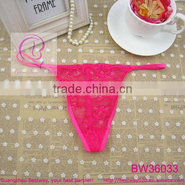 Back string with rhinestone sexy see through g strings