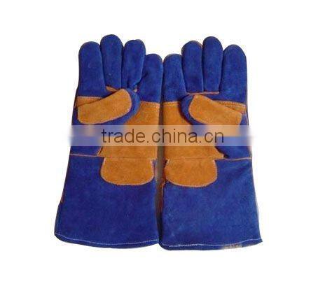 westem cow leather working safety gloves good manufacture