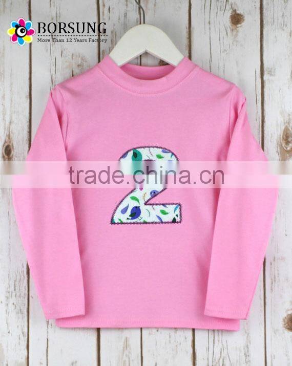Autumn latest tops designs girls smocked Sweater Clothes knitting for children's clothing