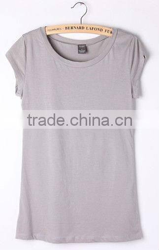 Long Body length cotton plain T-shirt for women