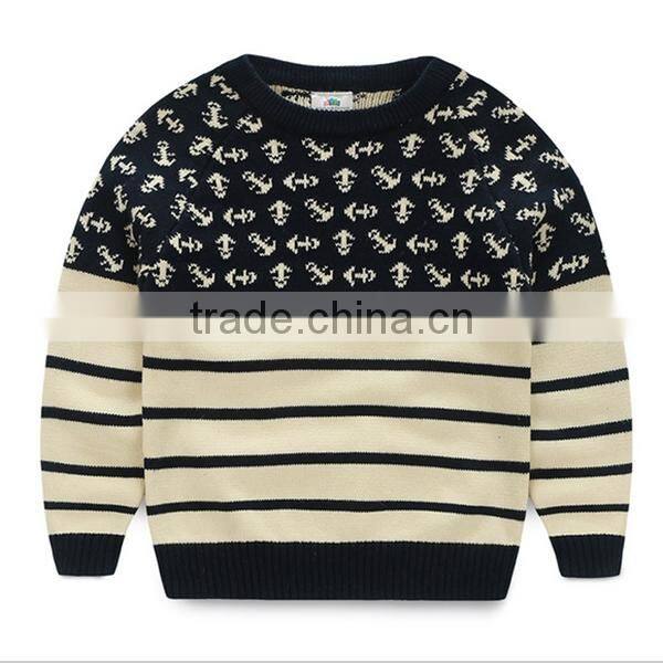 Children's Autumn And Winter Clothing Baby Stripe Sweater Boys Child Pullover Sweater