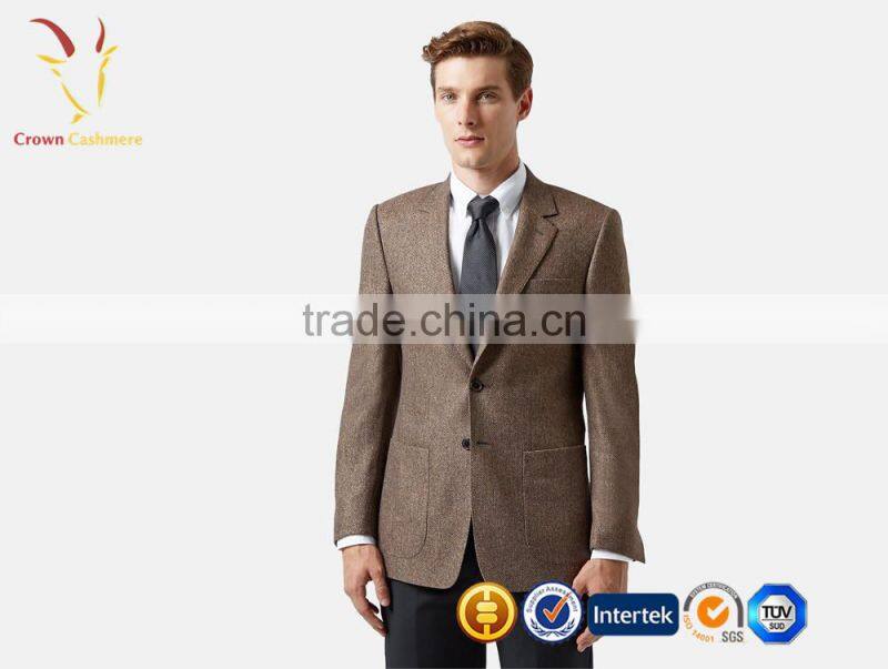 OEM Service Fashion Men Business Cashmere Wool Blended Suits
