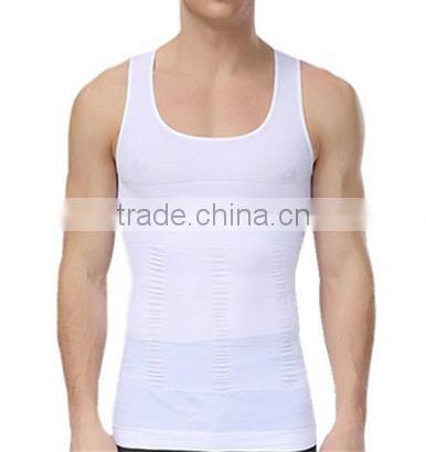 Men's Compression Tank Top Seamless Stomach Shaper Slimming Vest Shirts