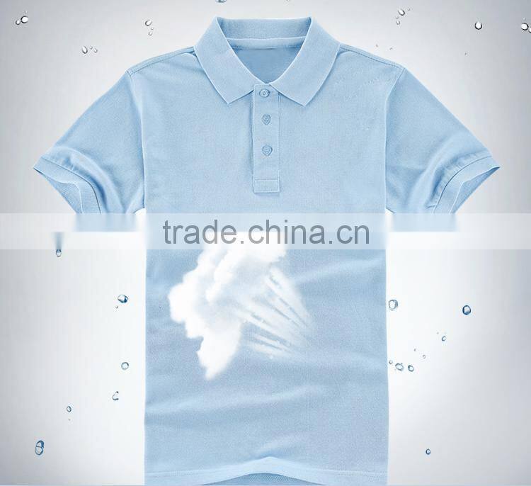 hot sale custom 60% cotton 40% polyester knitted fabric dry fit plain polo shirt