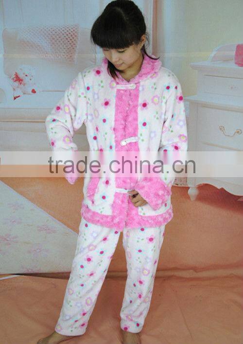 Custom made Pajamas Girls Bathrobe For Wholesale