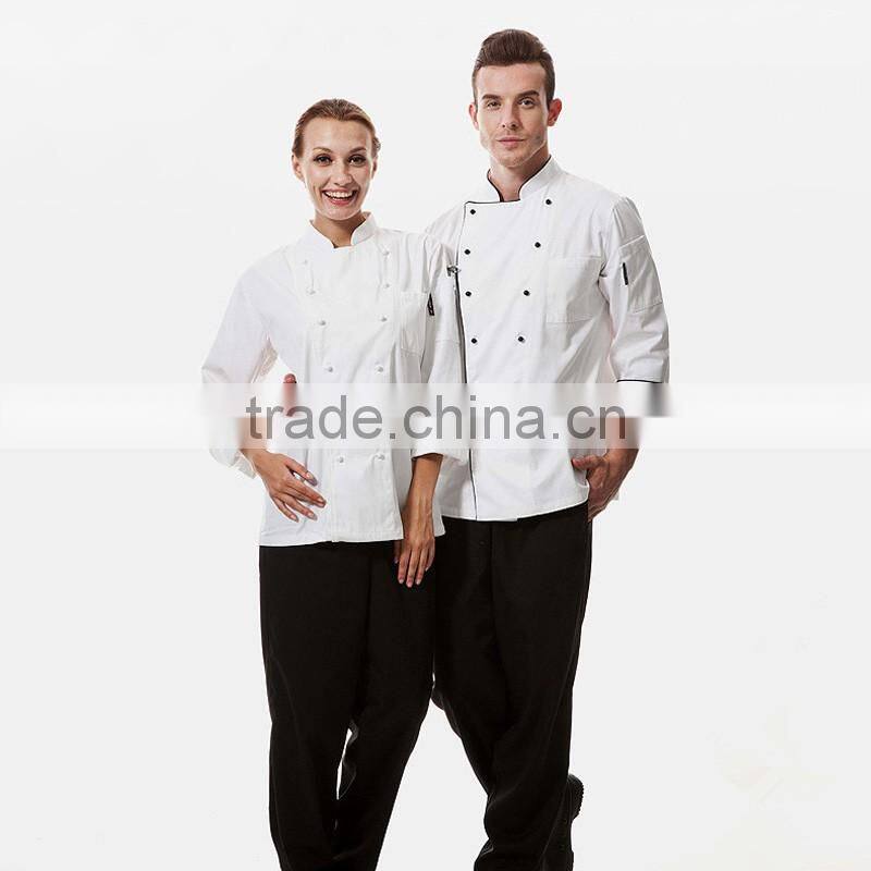 OEM Supply Type Clothing Hotel Uniform Design Chef Uniforms