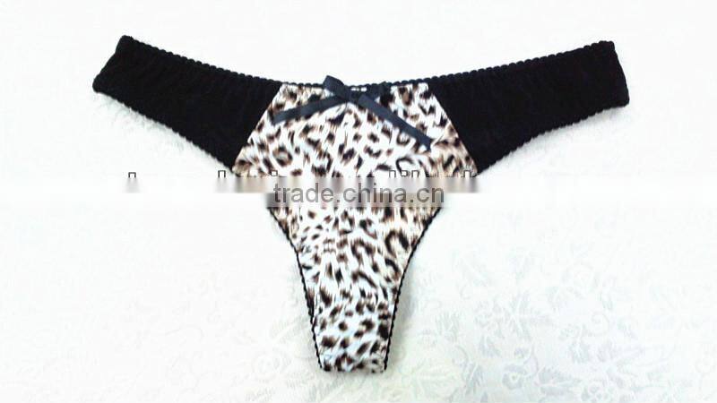 lady panty black nylon cotton leopard assorted wholesale price