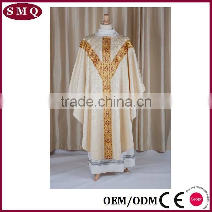 Beautifully hand made fully lined gothic chasuble in Fairford Brocade