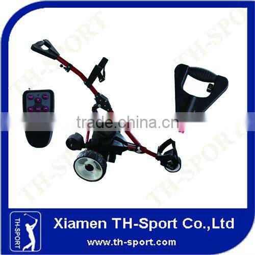 electric golf trolley stainless steel wheels golf trolley
