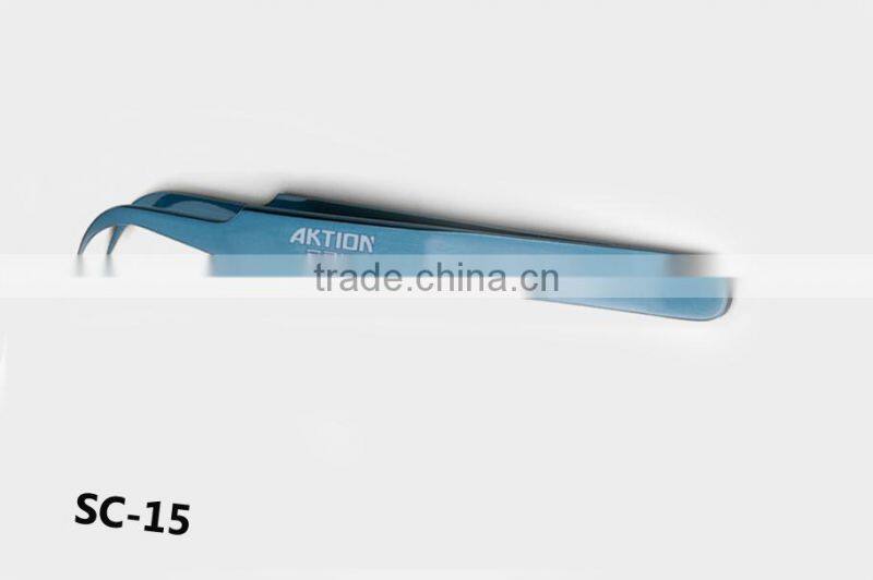 beauty colorful Stainless Steel Cosmetology Tweezers SC-15