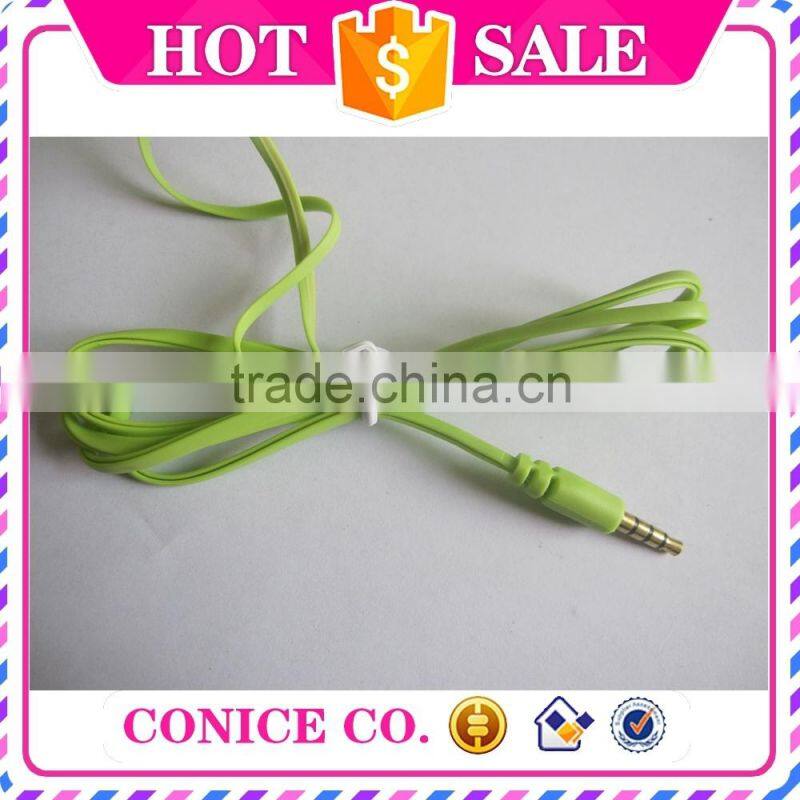 2015 wholesale silicone plastic plug in ear earbuds stereo handsfree wired microphone earphones