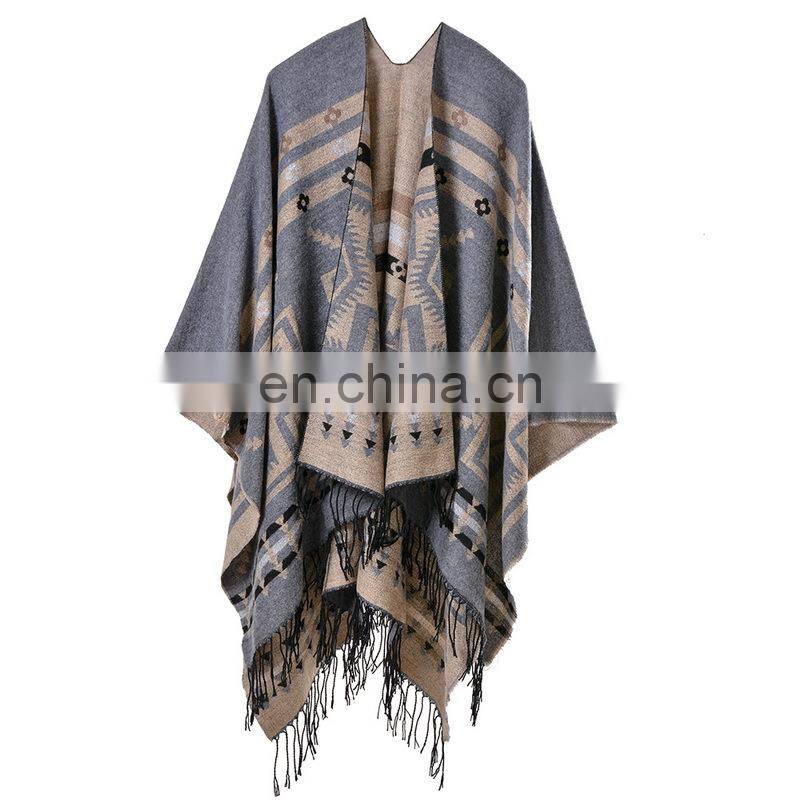 Cross Plum Lengthening Cashmere National Wind Travelling Shawl Scarf