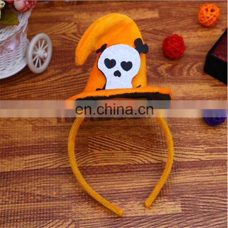 Children Halloween Cosmetics Hat Headdress Halloween Party Smile Face Pumpkin Headband