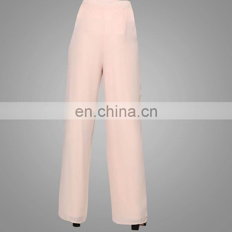 Pluse size muslim cullote pants newest islamic embroidery trousers