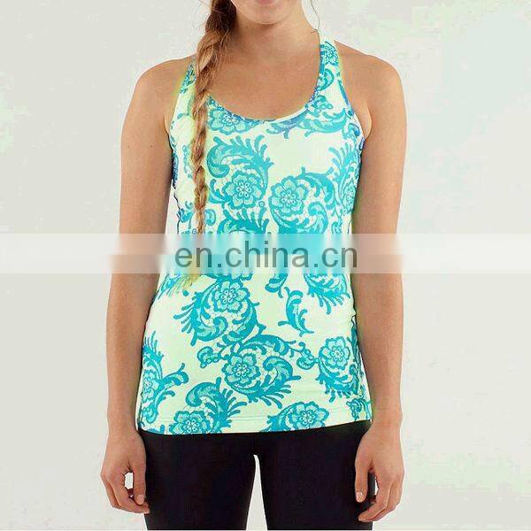 Simple design woman's white gym tops