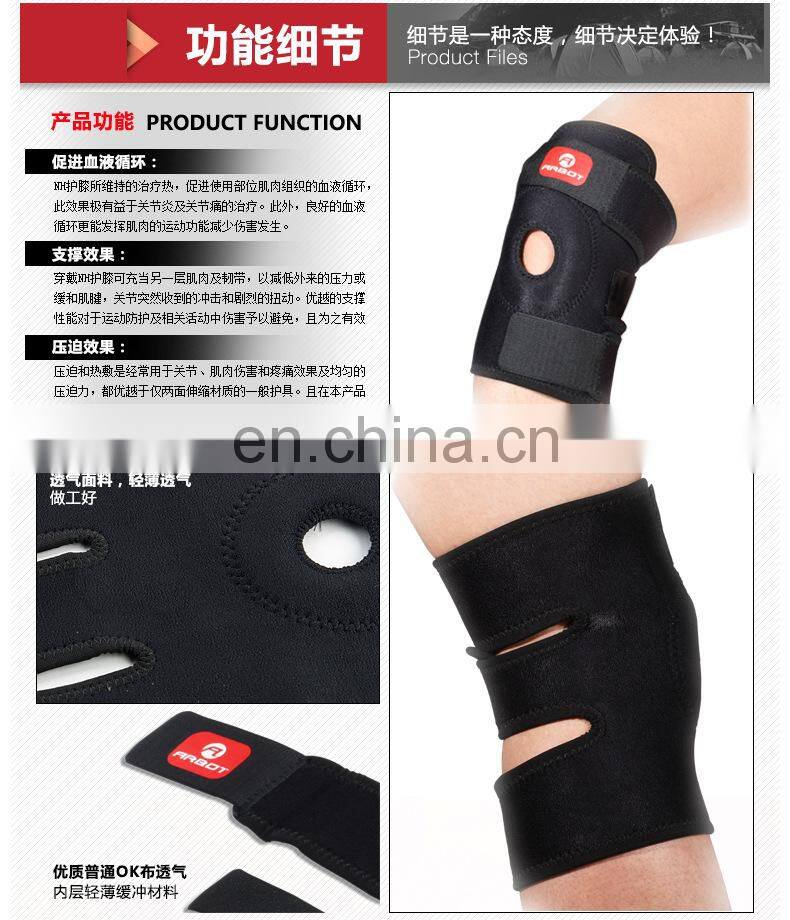 Knee Support, Open-Patella Stabilizer with Adjustable Strapping & Extra-Thick Breathable Neoprene Sleeve#DS-02