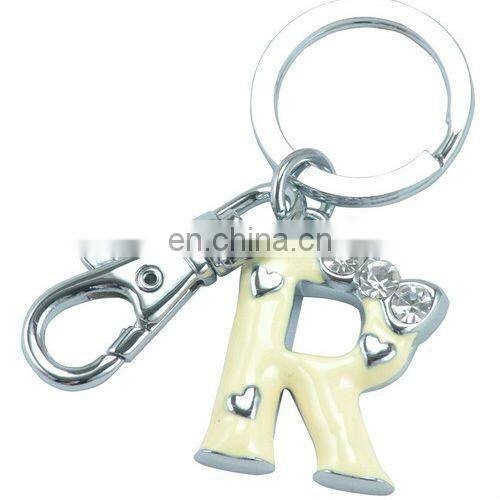 ALLOY CUSTOM METAL LETTER KEY RINGS