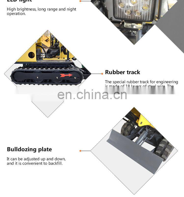 Factory price customized 800kg electric hydraulic mini excavator with CE certification