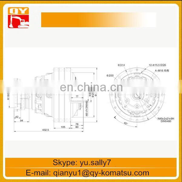 BREVINI ED2150 reducer gearbox for Sany concrete pump truck