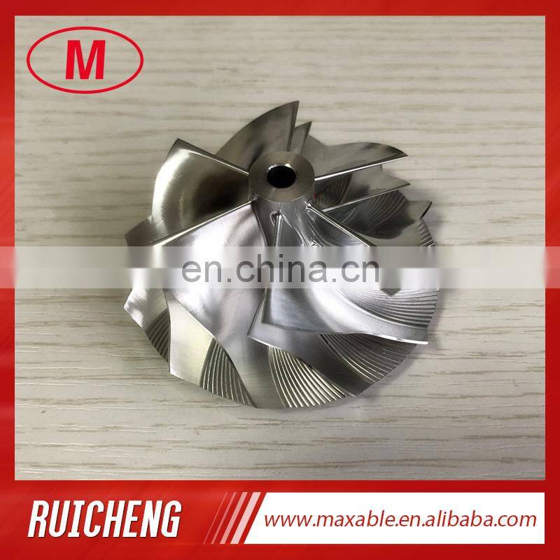GT15-25 51.90/64.00mm 6+6 blades high performance turbo milling/aluminum 2618/billet compressor wheel