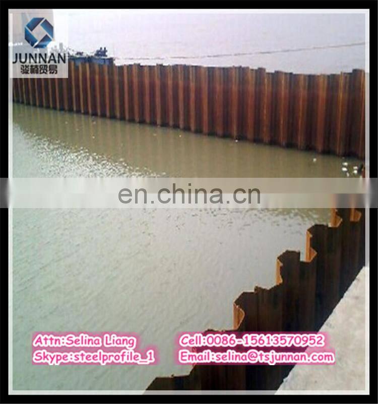 JIS A5523/5528 Hot Rolled U-shaped Steel Sheet pile/Piling size and price