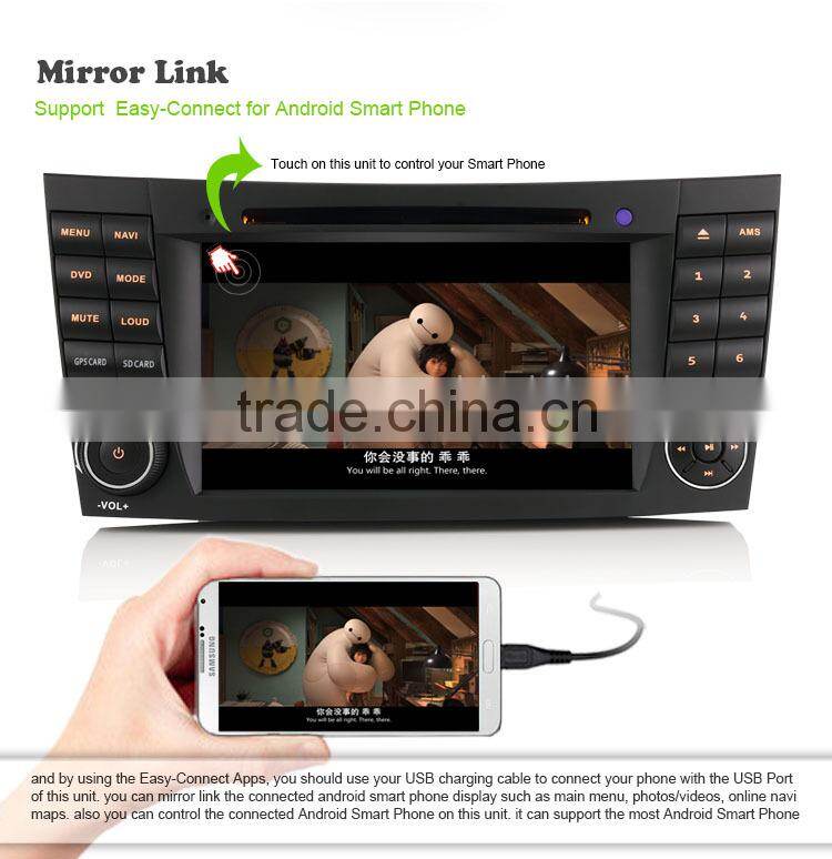 Erisin ES2501B 7" Mercedes E-Class Double Din Car Multimedia Navigation System