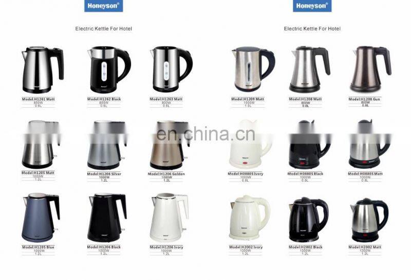 Hotel kettle water electric 0.6l stainless steel supplier 850w
