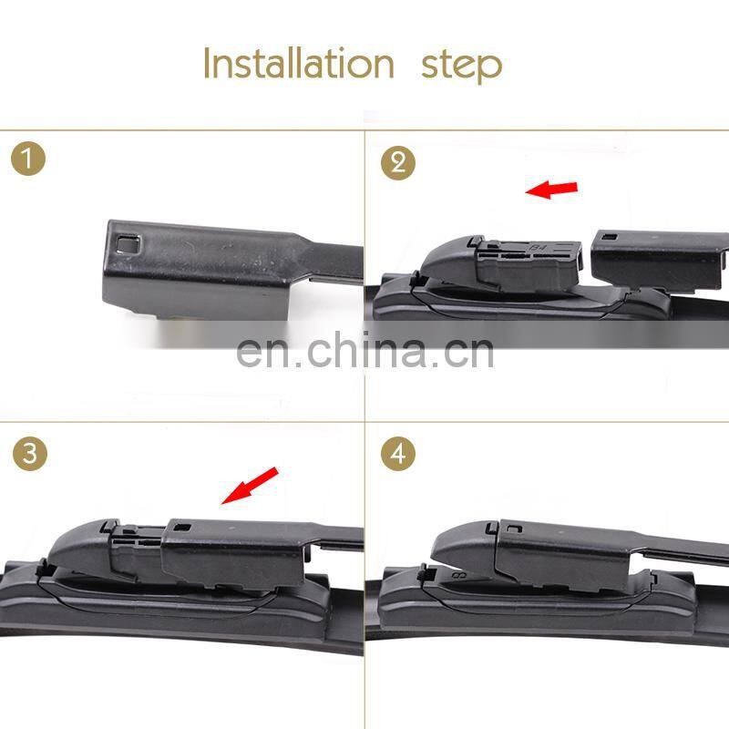 CLWIPER CL907 Wholesale Soft Multifunctional auto windscreen car wiper blade manufacturer with 16 adapters
