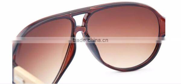 new model women flat top wood bamboo temple AC lens sungalsses