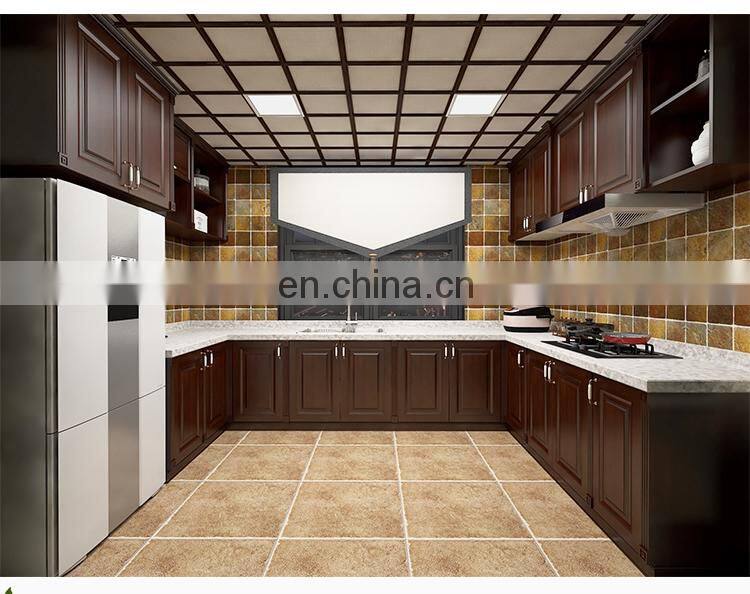 High Quality Antique Solid Wood Kitchen Cabinet Furniture Trends 2020