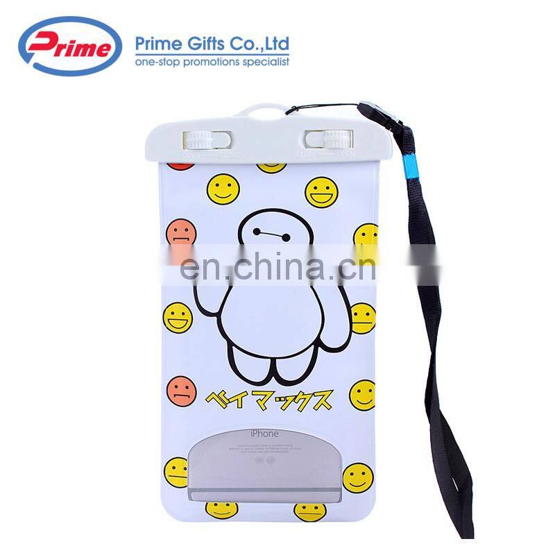 2021 Fashion PVC Mobile Phone Cartoon Waterproof Bag for Promotions