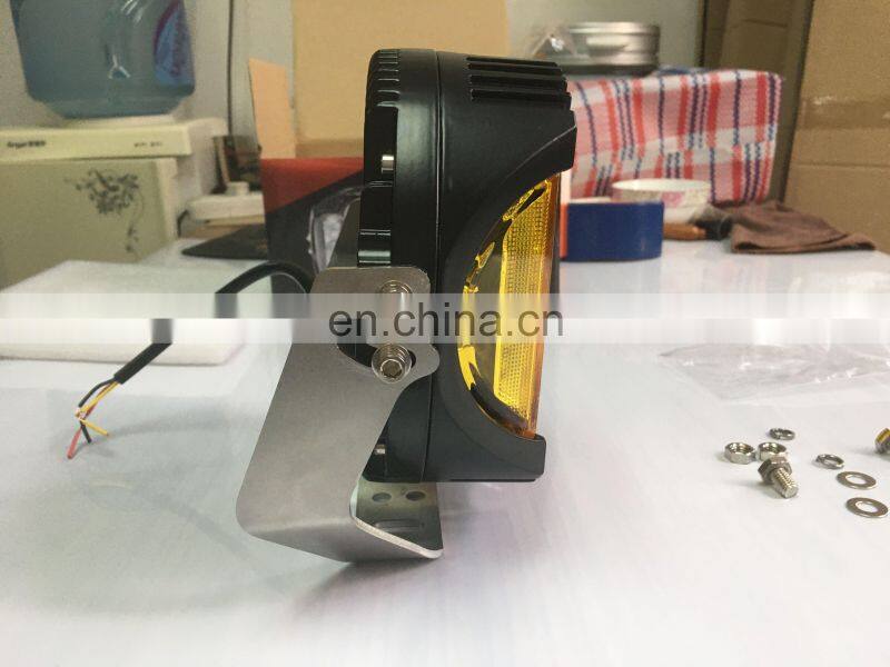 LED6489 7 inch LED Wrok Light WITH YELLOW LENS Aluminum Alloy driving lights yellow light 90w LANTSUN