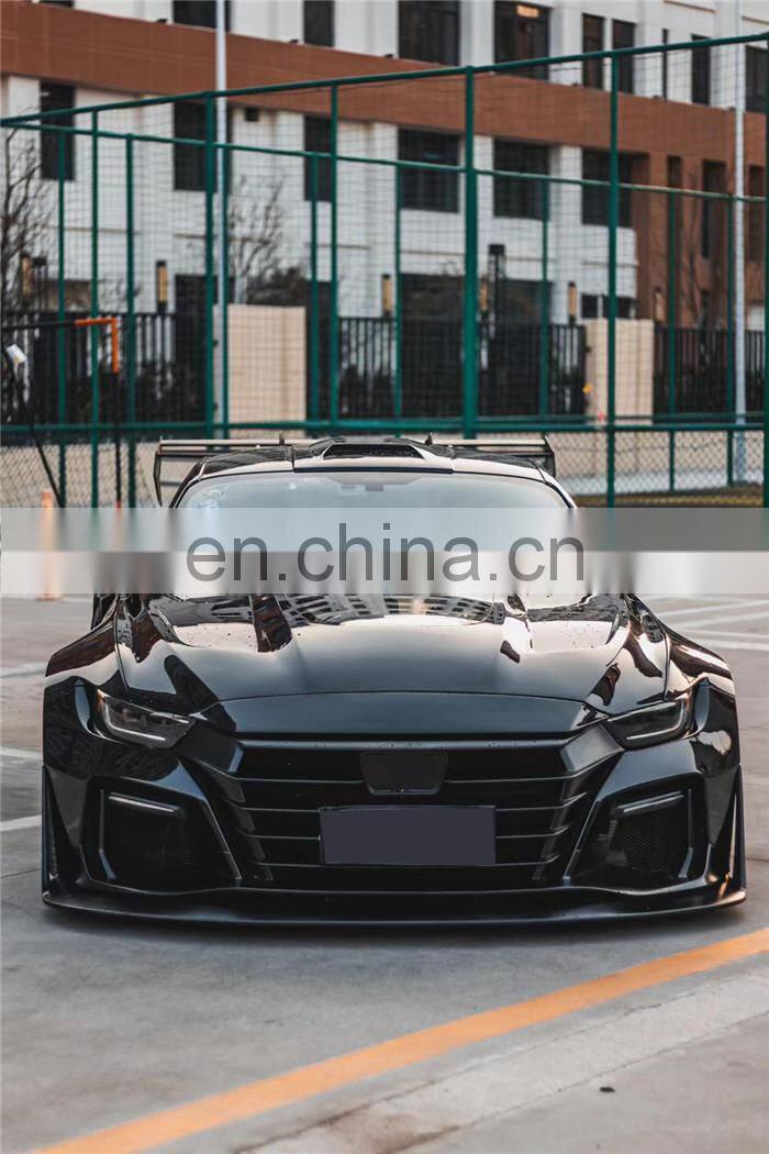 Runde High Quality For Ford Mustang Modified Dawn M1 Wide Body Kit Robot Front Bumper Hood Spoiler Rear Lip