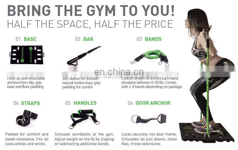 Fitness Folded Portable Home Gym Equipment Workout Package Resistance Bands Board Sport Workout Board Trainer