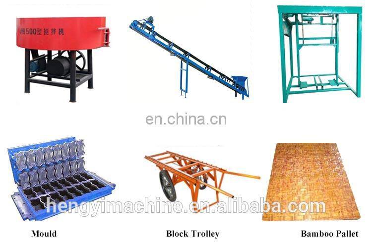 Auto press manual concrete interlocking block brick making maker machine for sale