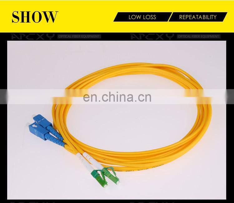 Indoor SC/UPC-LC/APC 3meter 9/125um 2.0mm Singlemode Duplex fiber patch cable