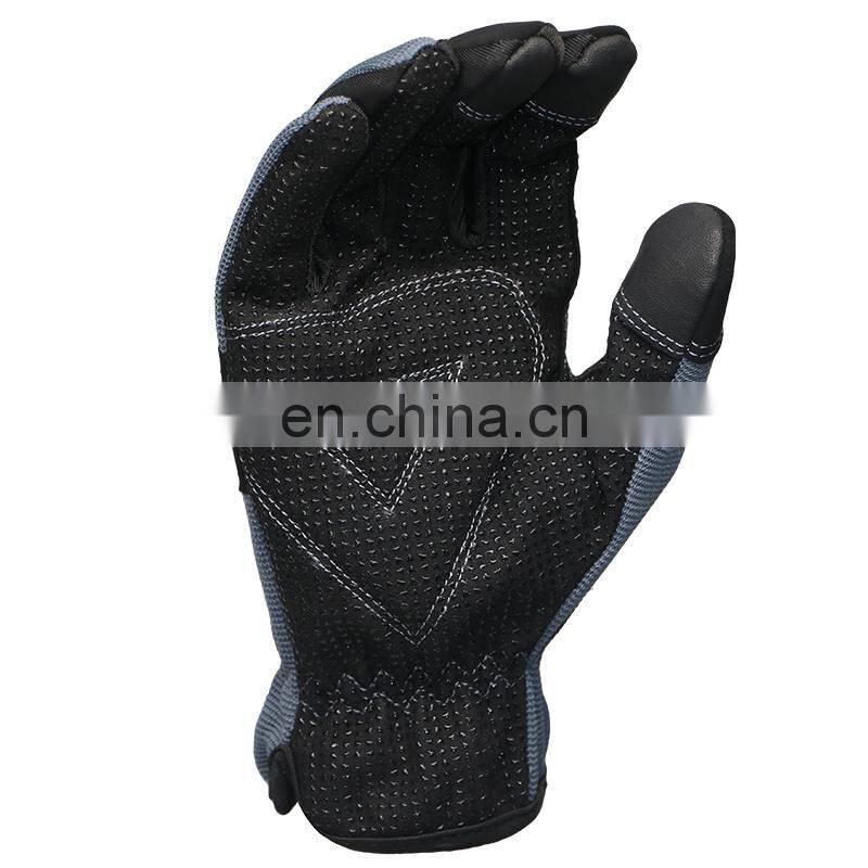Microfiber Anti-slip Box Handling PVC Dotted Gloves Gas Drilling Glove
