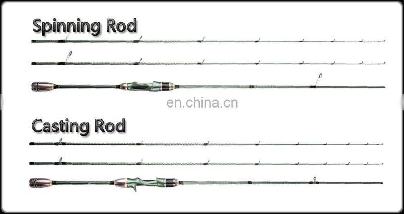 JOHNCOO1.68m 1.8m 1.98m 2.1m Spinning Fishing rod 2 Tips L ML Casting Fishing Rod Fast Action 2-10g Light Weight Rods