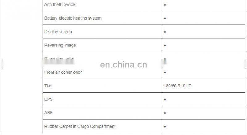 M70L EV Mini cargo Van LHD electric car NEW energy vehicles