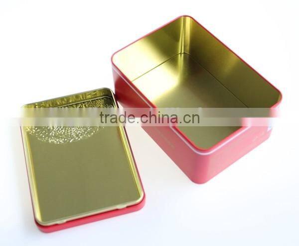 square cholocate tin case packaging metal can candy box