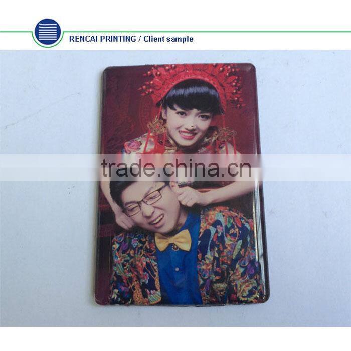 Magnetic picture frame PVC insert photo custom bottle opener fridge magnet