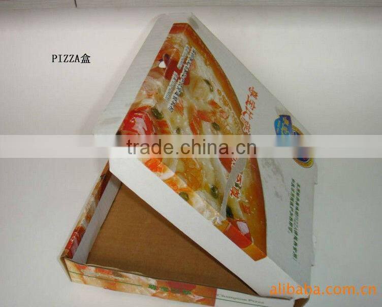 cheap pizza box, ready made bulk brown kraft pizza box with corrugated paper