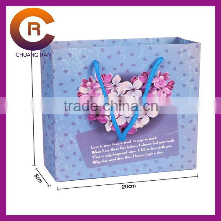 Red lovely deer good quality custom cheap christmas gift bags