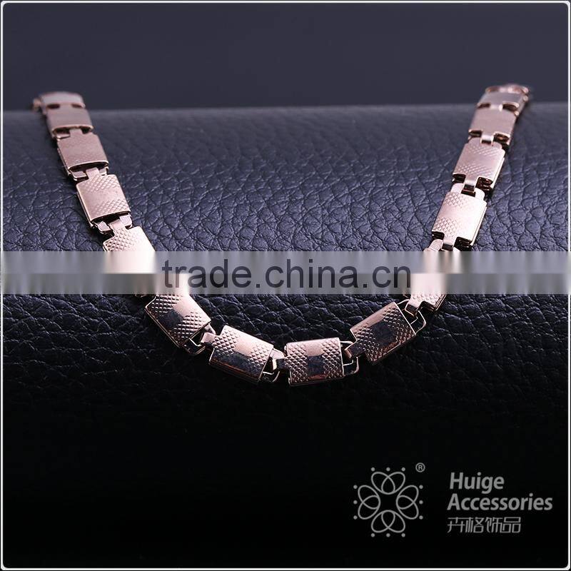 Popular Directly yiwu jewelry factory Gold Plated Chain Necklace For Mens