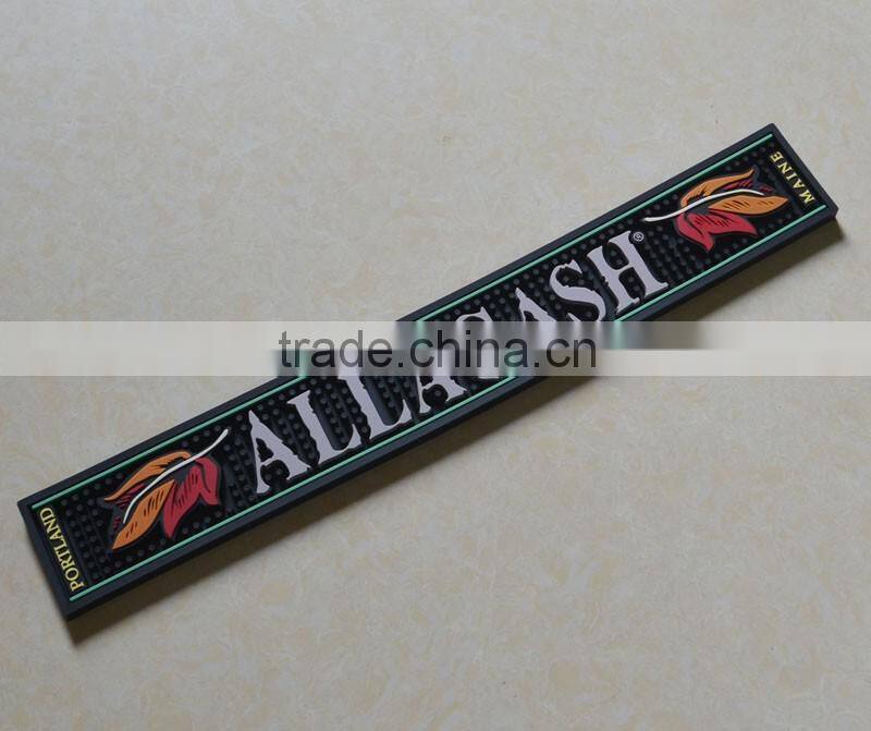 hot selling custom logo high quality durable PVC bar mat