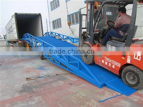 0.9~1.7m, 8 ton truck portable loading ramps /mobile loading ramps /adjustable loading ramp