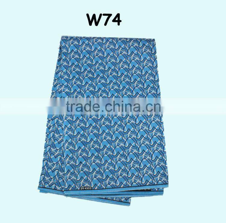 low price wax in woven fabric for african women's dress W74