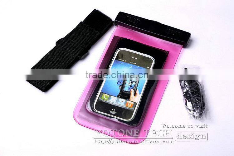 Customized Mobile Waterproof Phone Bag Case / PVC bag waterproof case for Samsung galaxy grand duos