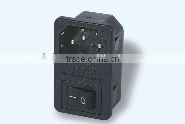 Iec outlet or inlet AC e27 socket with puse holder